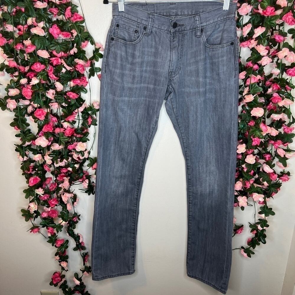 Levi’s 514 Slim Straight Jeans Mens 30x32 Gray Wash 
 Classic Fit 100% Cotton